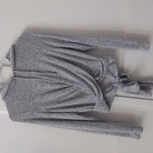 Lily White Heathered Gray Hoodie Nwot